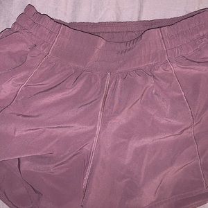 Deep Pink hotty hot lululemon size 6 short